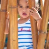 Enfant LITTLE MARCEL Débardeur Enfant Fille DENITA BLANC BLEU