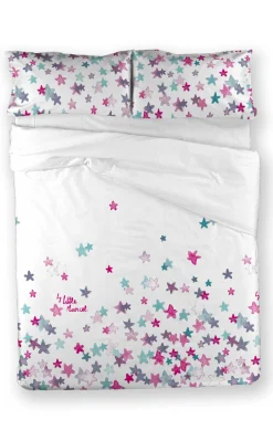 LITTLE MARCEL HOUSSE DE COUETTE COTON ETOILES ROSE 260×220 cm