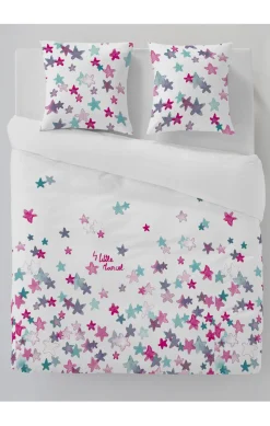 LITTLE MARCEL HOUSSE DE COUETTE COTON ETOILES ROSE 260×220 cm