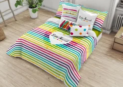 LITTLE MARCEL HOUSSE DE COUETTE COTON GLADYS R.145 MULTI 140×200 cm