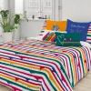 LITTLE MARCEL HOUSSE DE COUETTE COTON PEINTURE MULTI 200×200 cm