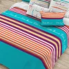 LITTLE MARCEL HOUSSE DE COUETTE COTON RAYACK MULTI 140×200 cm