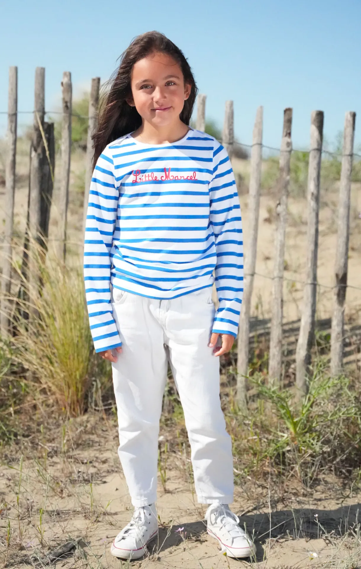 Enfant LITTLE MARCEL Marinière Enfant Fille TAGALITA BLANC BLEU