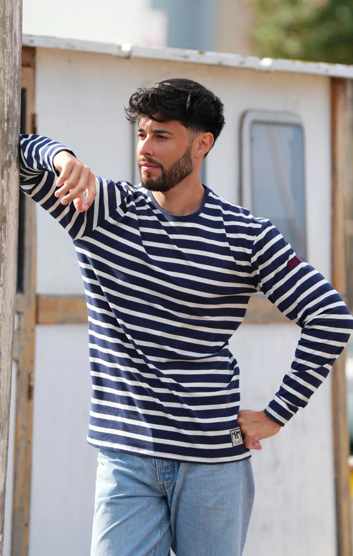 Homme LITTLE MARCEL Marinière Homme TARIC MARINE ECRU