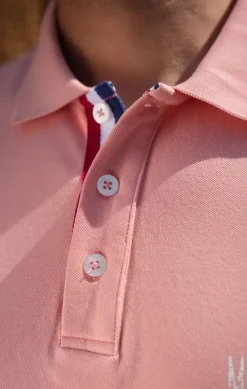 Homme LITTLE MARCEL Polo Manche Courtes homme Mister Marcel NICE ROSE PASTEL