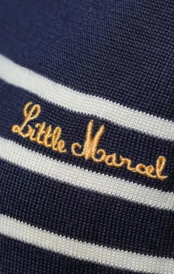 Femme LITTLE MARCEL Pull Manches Longues Femme PLUME MARINE ECRU