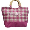 LITTLE MARCEL Sac de plage anses en bois Rose ZT1213ROSE