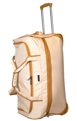 LITTLE MARCEL Sac De Voyage à Roulettes Souple Crème 53Cm
