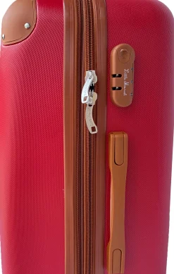 LITTLE MARCEL Set de 3 Valises Rigide ABS Rouge