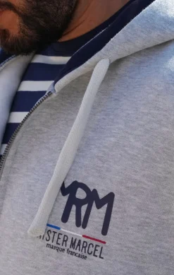 Homme LITTLE MARCEL Sweat à Capuche Homme SCOTT GRIS CHINE