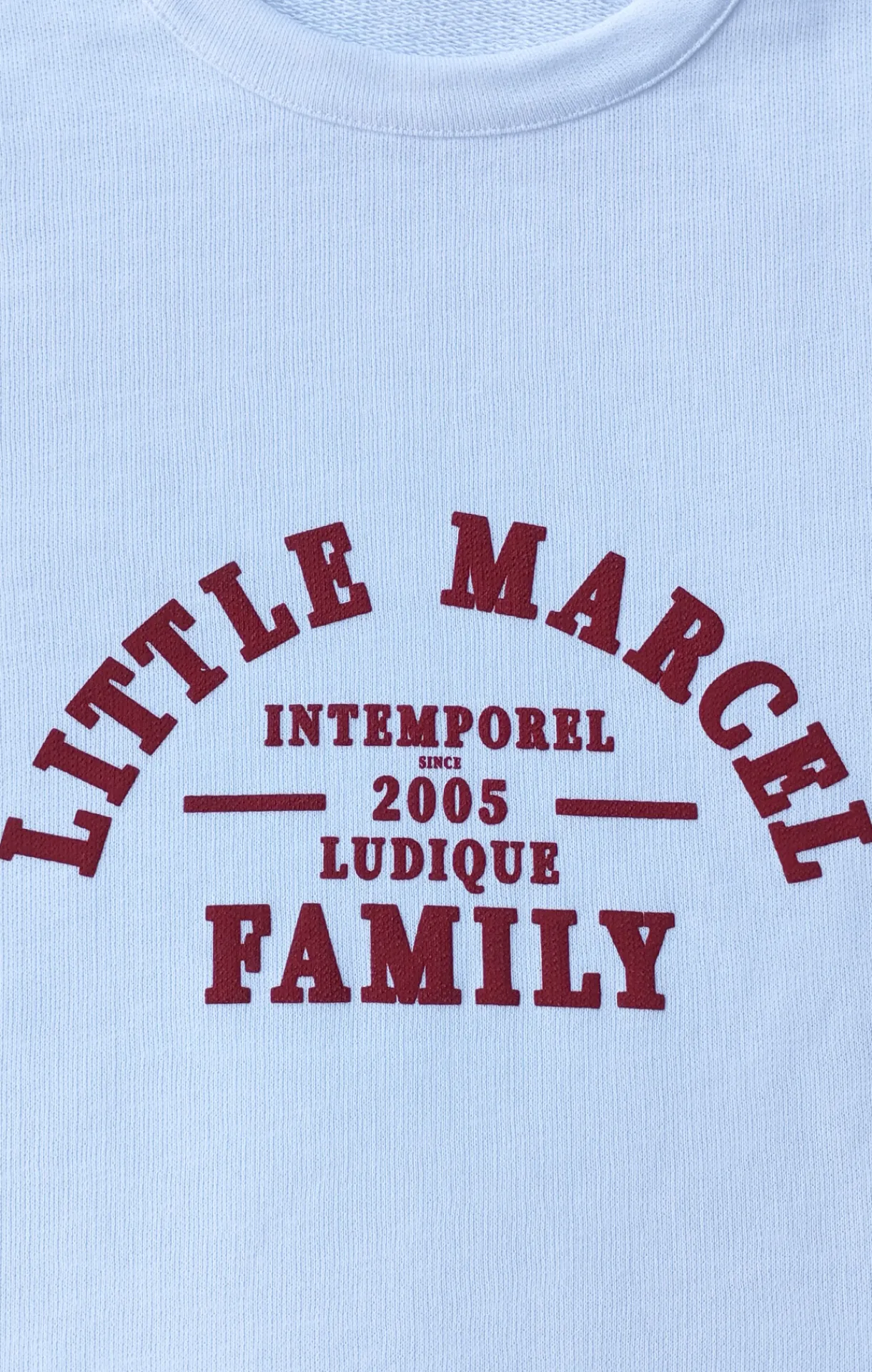 Femme LITTLE MARCEL Sweat Femme CHLOE BLANC/ROUGE