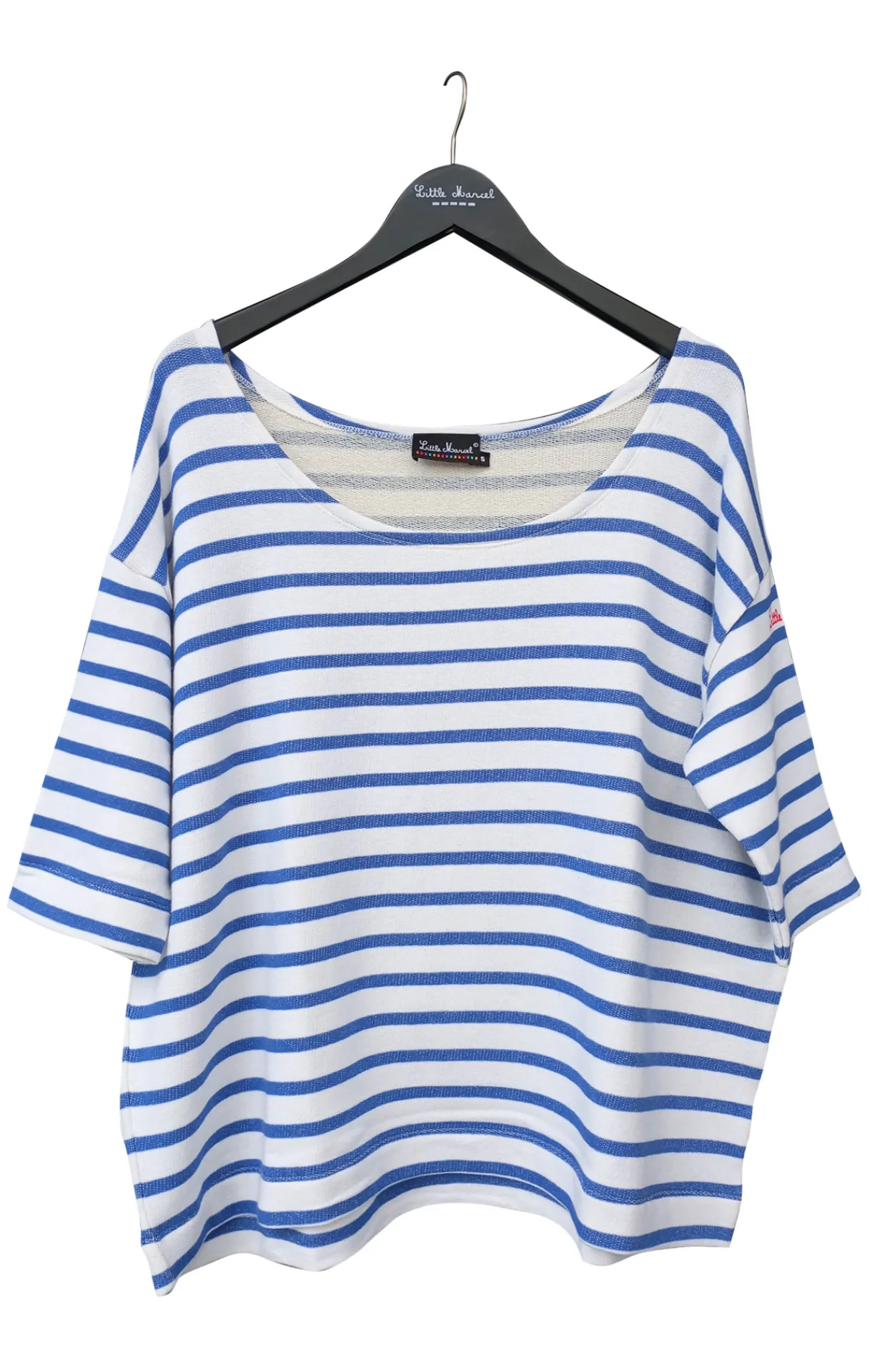 Femme LITTLE MARCEL Sweat SYDNEY Femme Blanc/Bleu