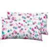LITTLE MARCEL TAIE D’OREILLER COTON ETOILES ROSE 50X75 (2)