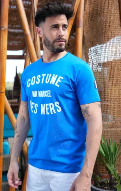 Homme LITTLE MARCEL Tee-shirt Manche Courtes homme Mister Marcel TICOSTUME BLEU