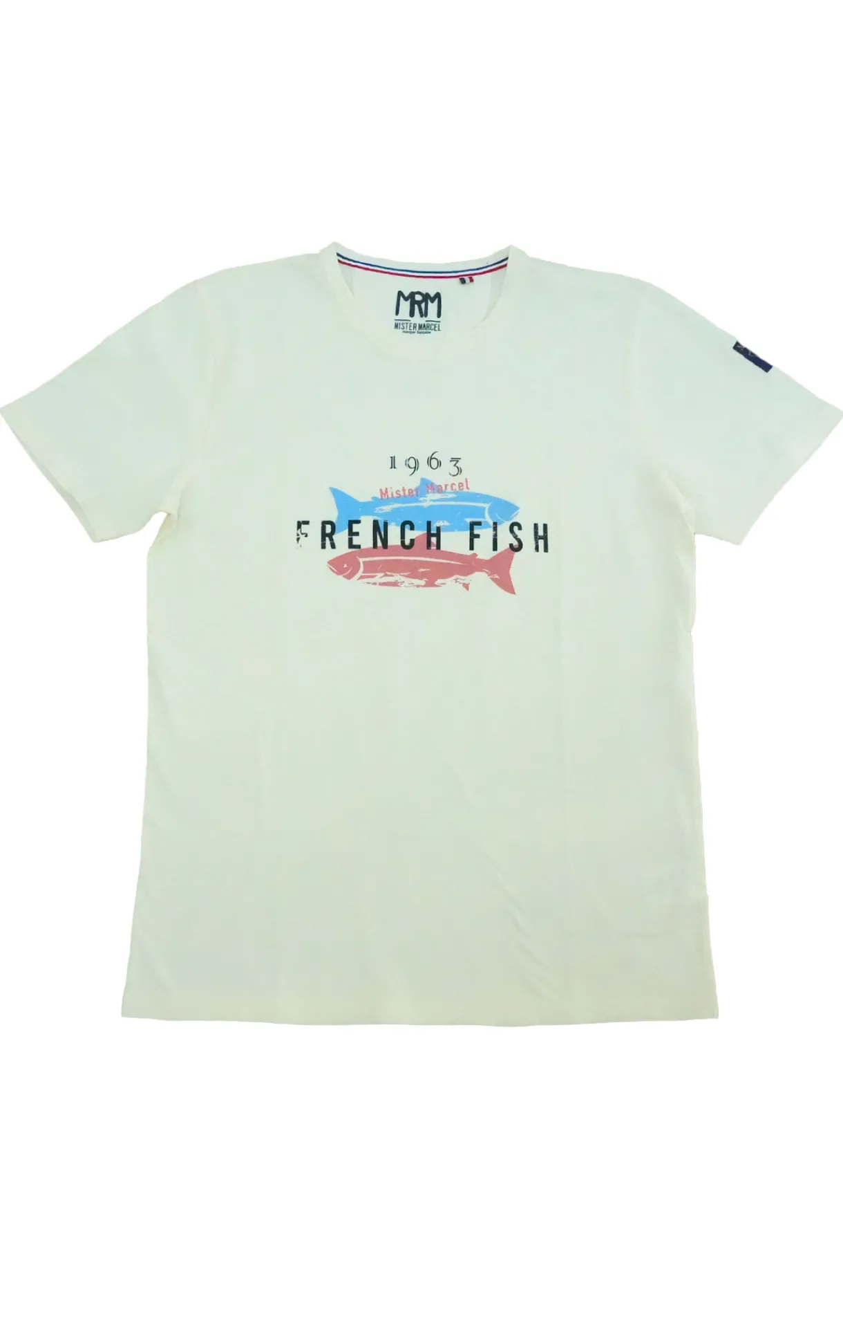 Homme LITTLE MARCEL Tee-shirt Manche Courtes homme Mister Marcel NATURAL ECRU