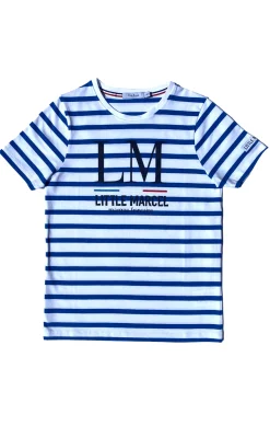 Homme LITTLE MARCEL Tee-shirt Manche Courtes homme Mister Marcel TIMARINIERS BLANC BLEU