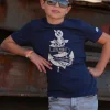 Enfant LITTLE MARCEL Tee-Shirt Manches Courtes Enfant Garçon TIANCRE MARINE