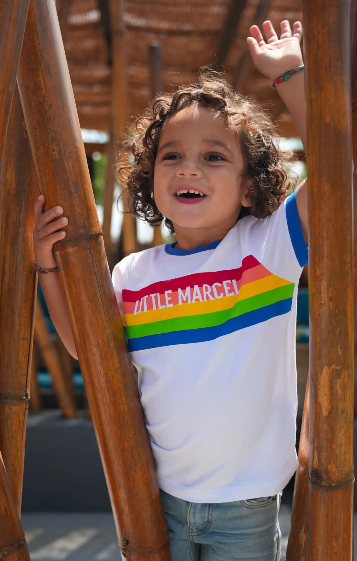 Enfant LITTLE MARCEL Tee-Shirt Manches Courtes Enfant Garçon TORAC BLANC