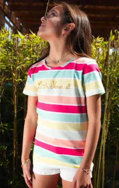 Enfant LITTLE MARCEL Tee-Shirt Manches Courtes Enfant Fille TAMI MULTI 002FB