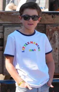 Enfant LITTLE MARCEL Tee-shirt Manches Coutes Enfant Garçon TICOLOR BLANC