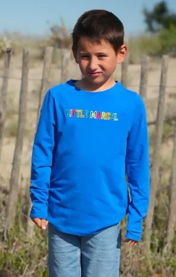 Enfant LITTLE MARCEL Tee-Shirt Manches Longues Enfant Garçon TOLIO BLEU