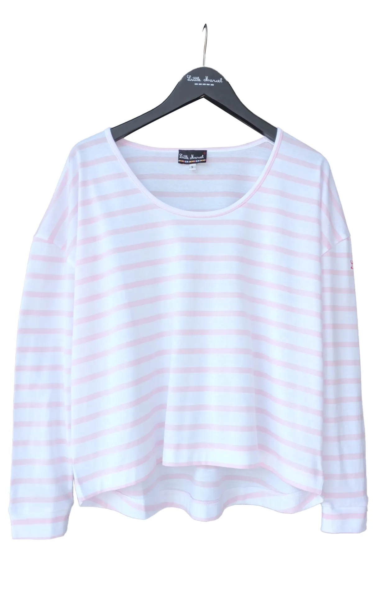 Femme LITTLE MARCEL Top ml Femme LYES BLANC/ROSE