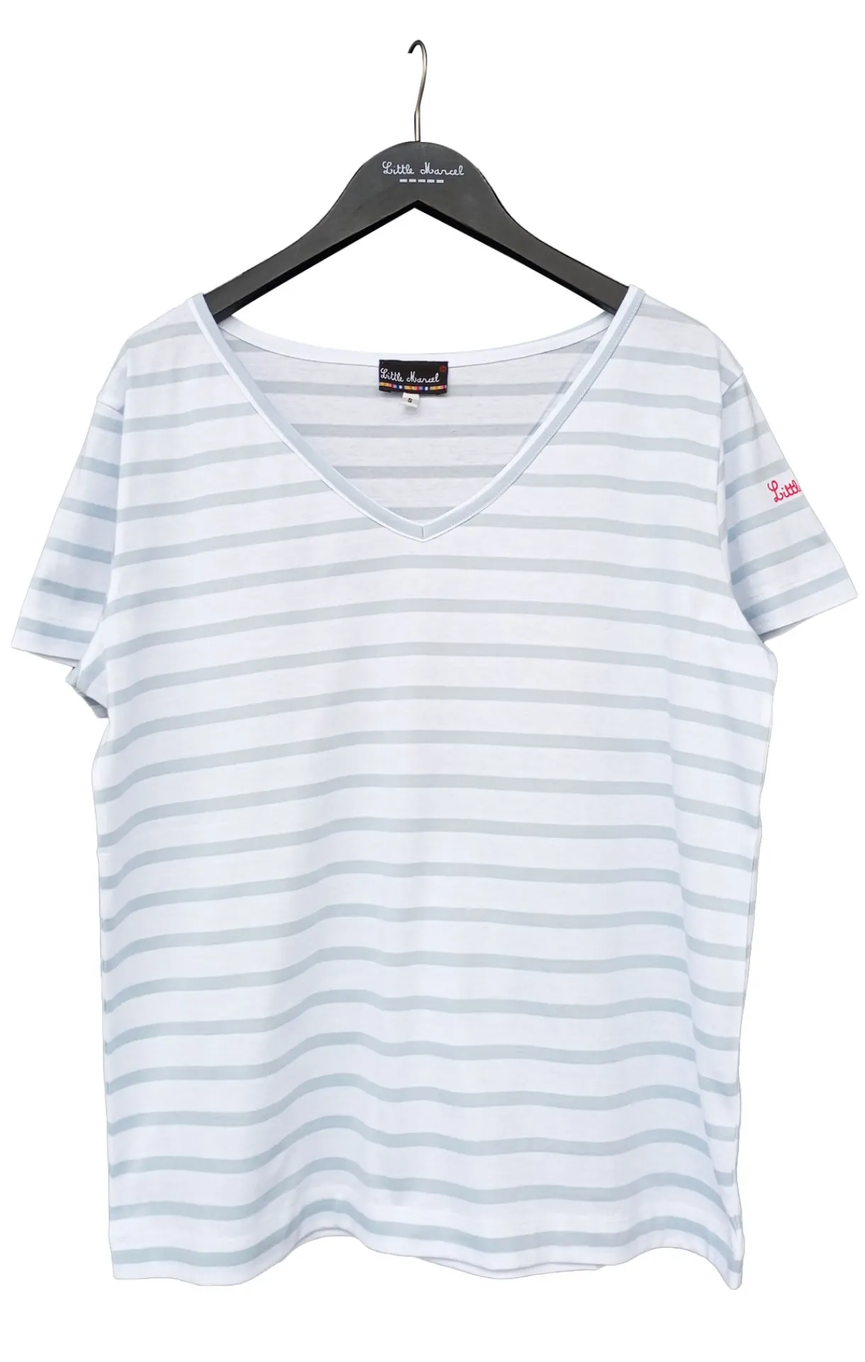 Femme LITTLE MARCEL T-shirt mc Femme THALIA BLANC/GRIS