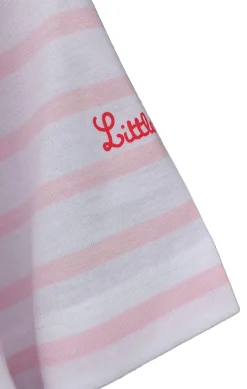 Femme LITTLE MARCEL T-shirt mc Femme THALIA BLANC/ROSE