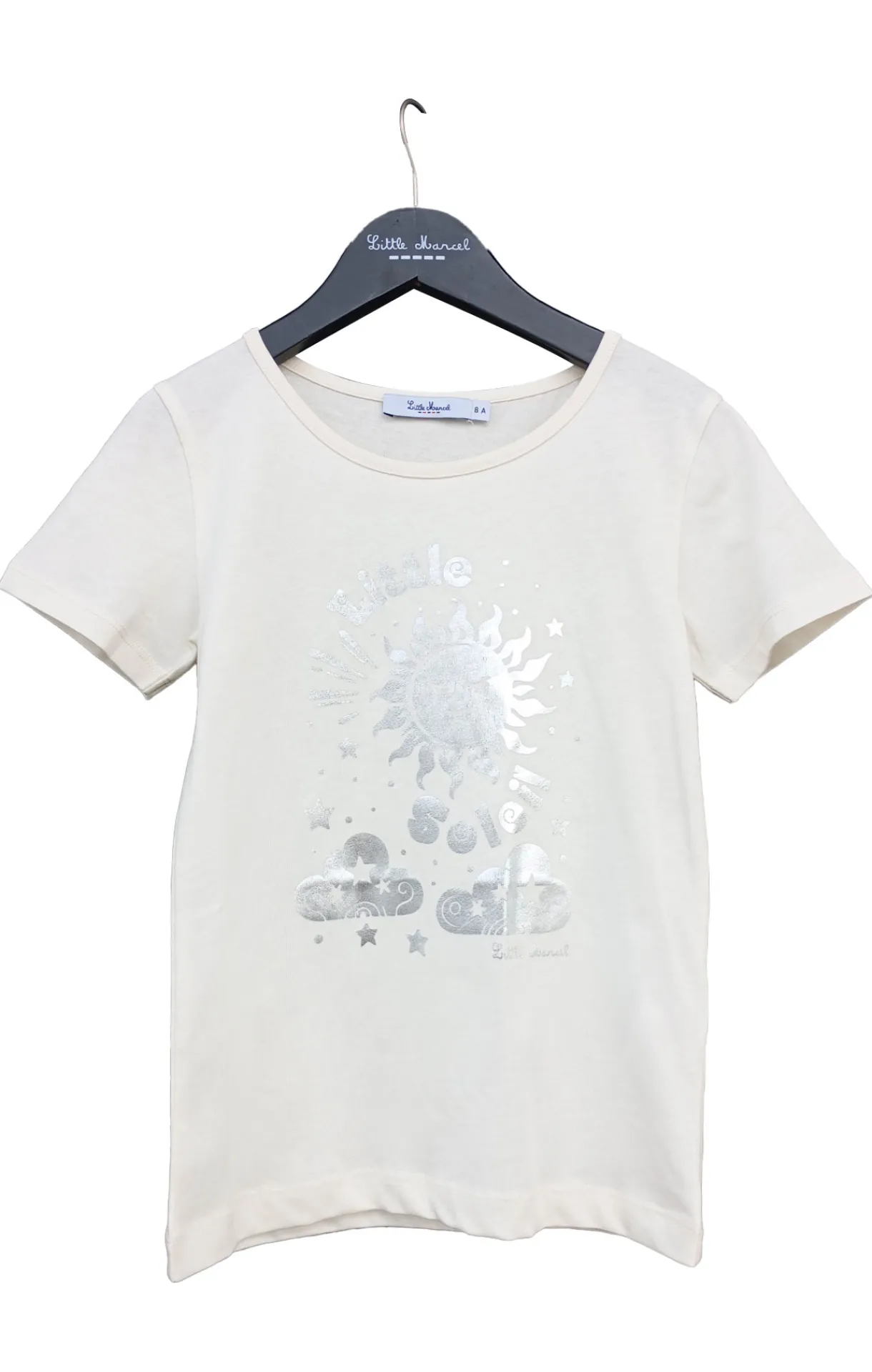 Enfant LITTLE MARCEL T-shirt mc Fille ELIA ECRU