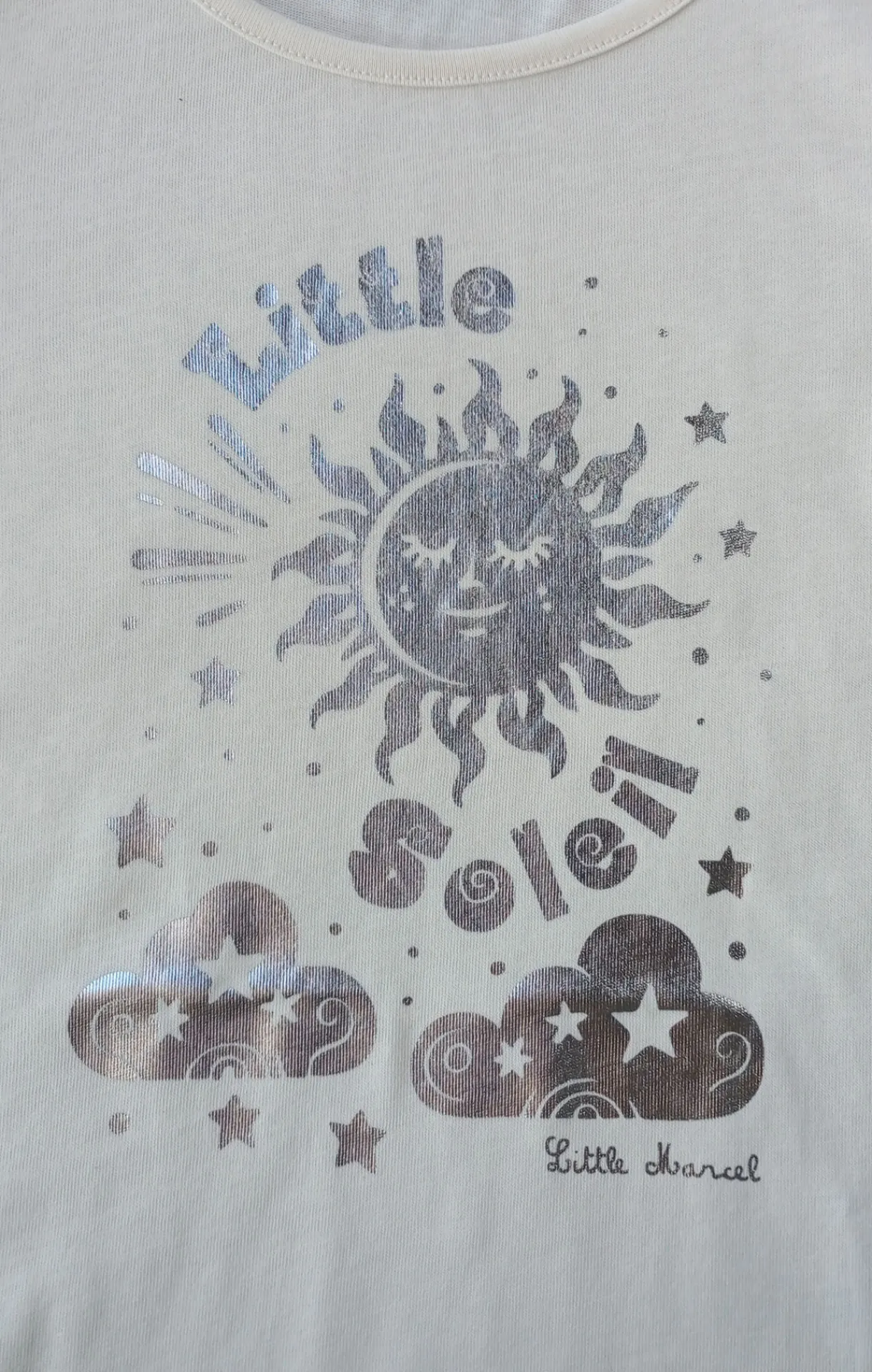 Enfant LITTLE MARCEL T-shirt mc Fille ELIA ECRU