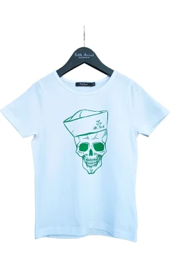 Enfant LITTLE MARCEL T-shirt mc Garçon  AURELIEN BLANC