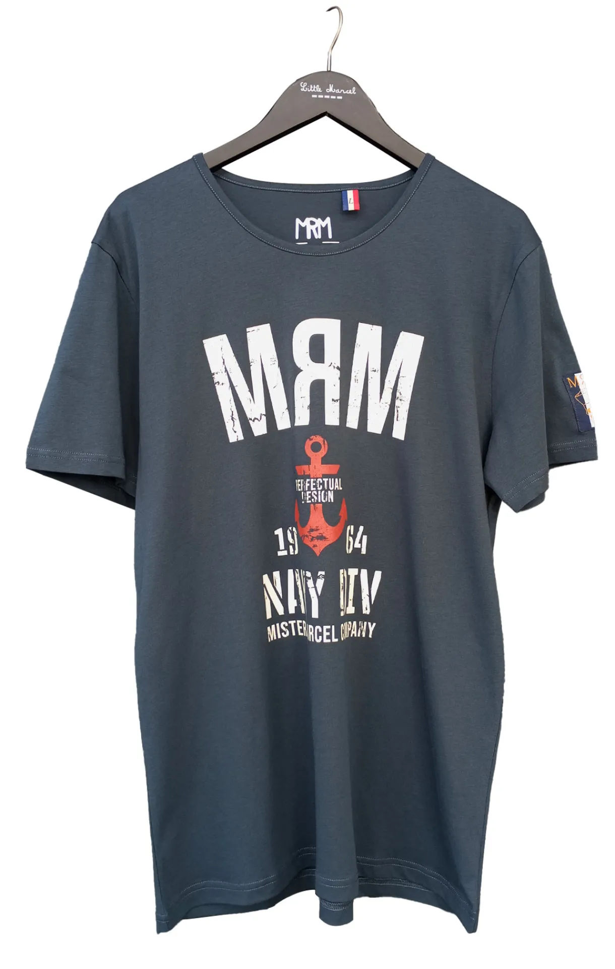 Homme LITTLE MARCEL T-shirt mc Homme TISKULLS BIS GRIS FONCÉ