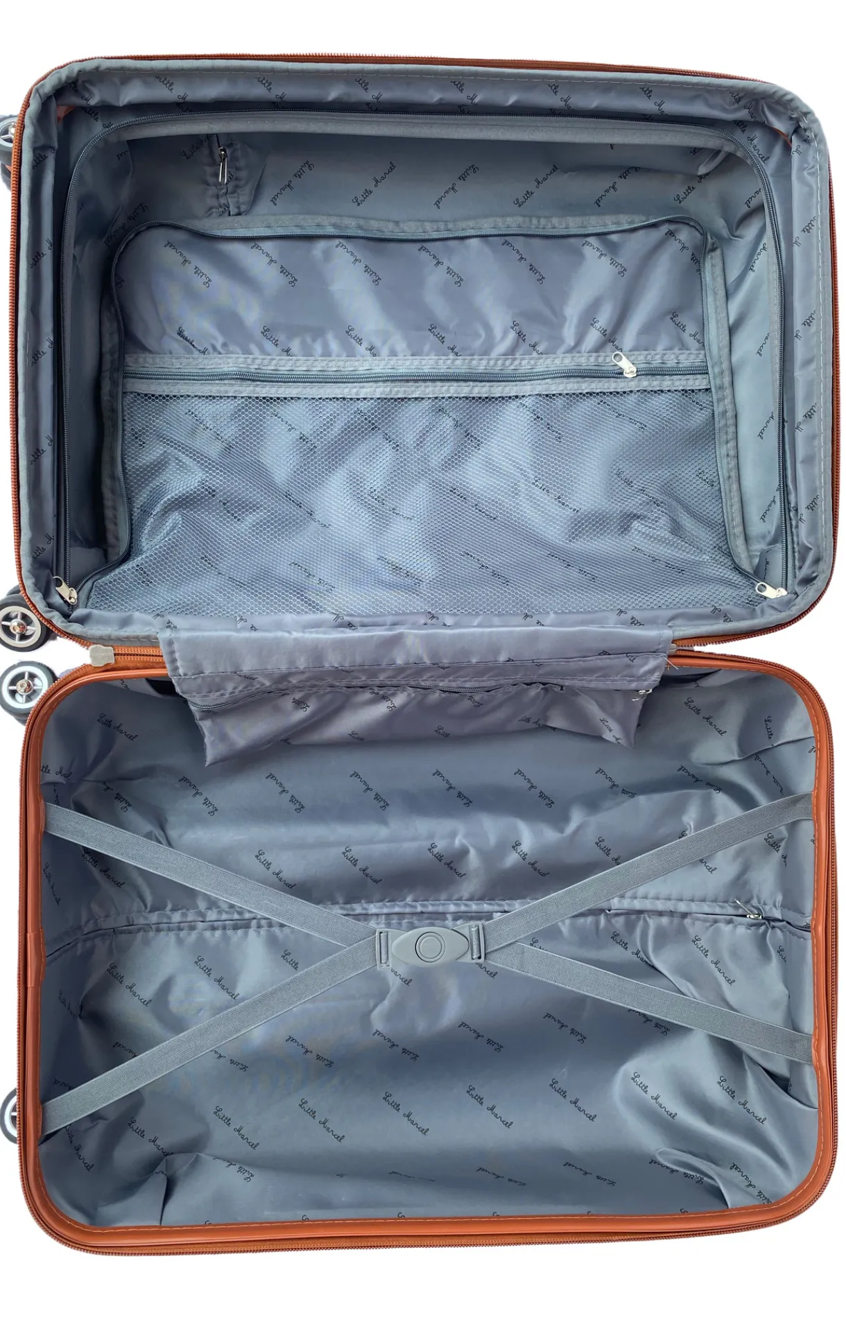 LITTLE MARCEL Valise Cabine 55 cm Rigide ABS Bleu Pastel