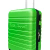 LITTLE MARCEL Valise Moyenne taille 65 cm Rigide ABS Vert Fluo