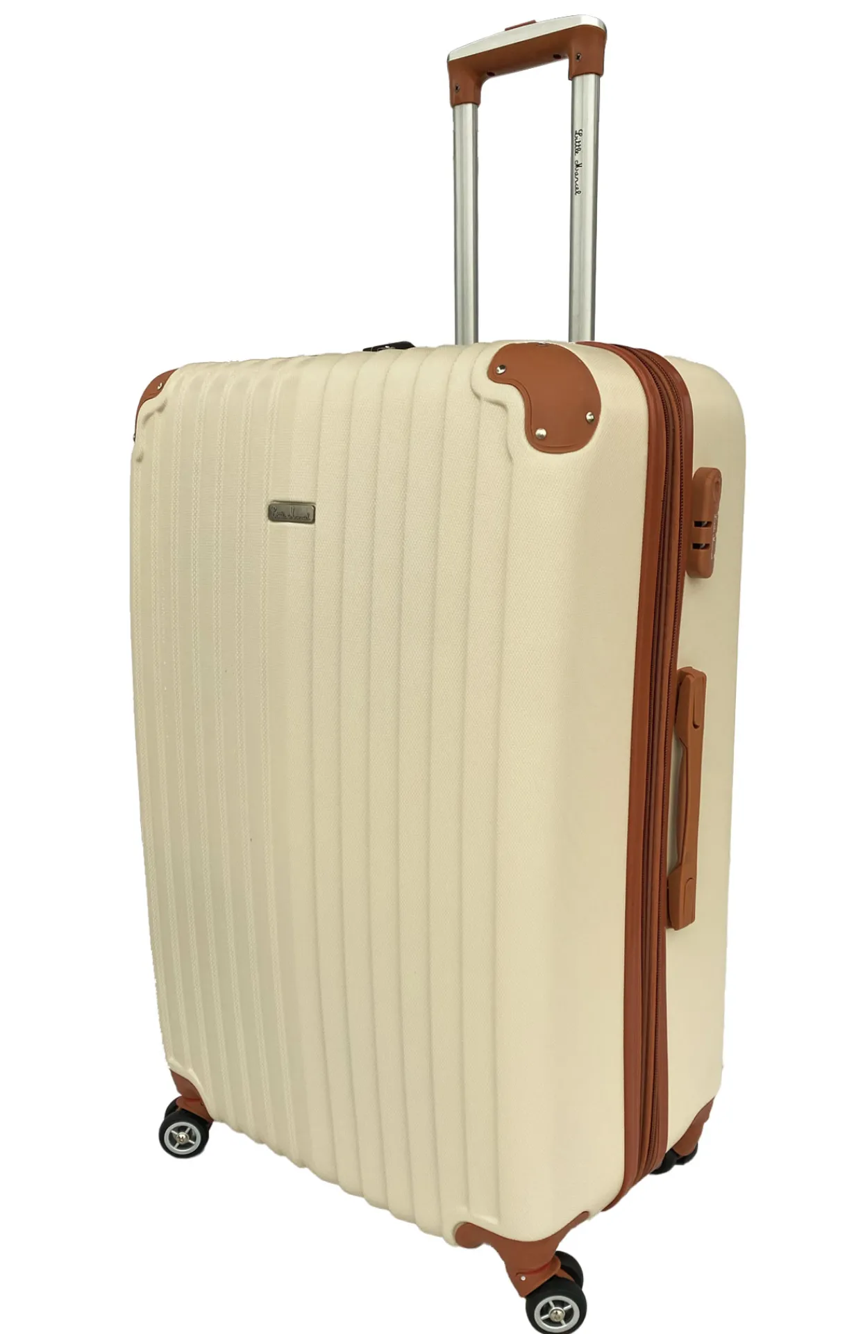 LITTLE MARCEL Valise Moyenne taille 65 cm Rigide ABS Crème