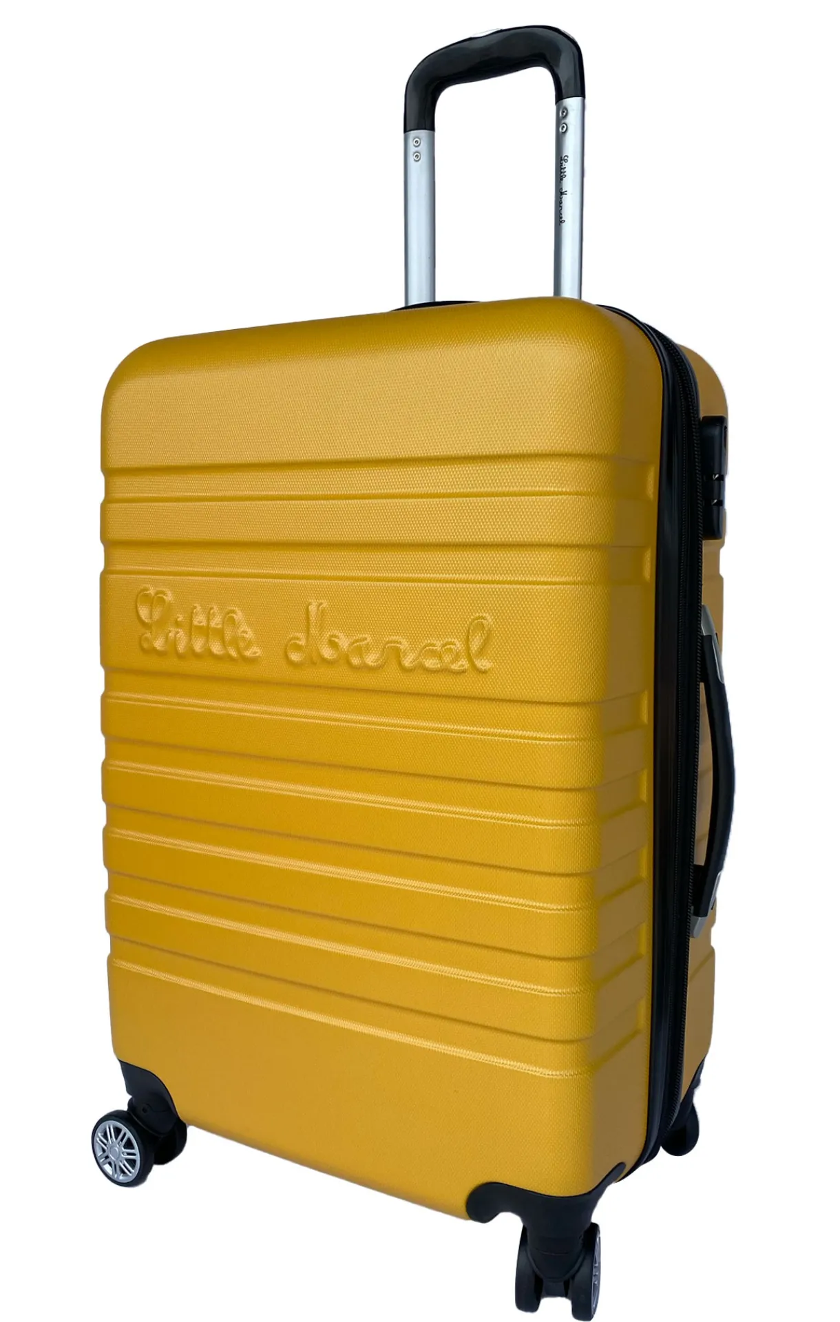 LITTLE MARCEL Valise Moyenne taille 65 cm Rigide ABS Jaune