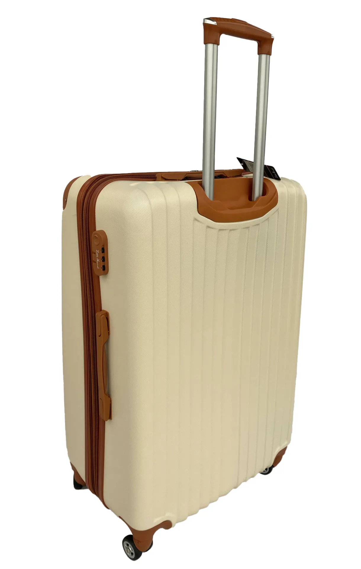 LITTLE MARCEL Valise Moyenne taille 65 cm Rigide ABS Crème