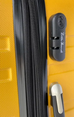 LITTLE MARCEL Valise Moyenne taille 65 cm Rigide ABS Jaune