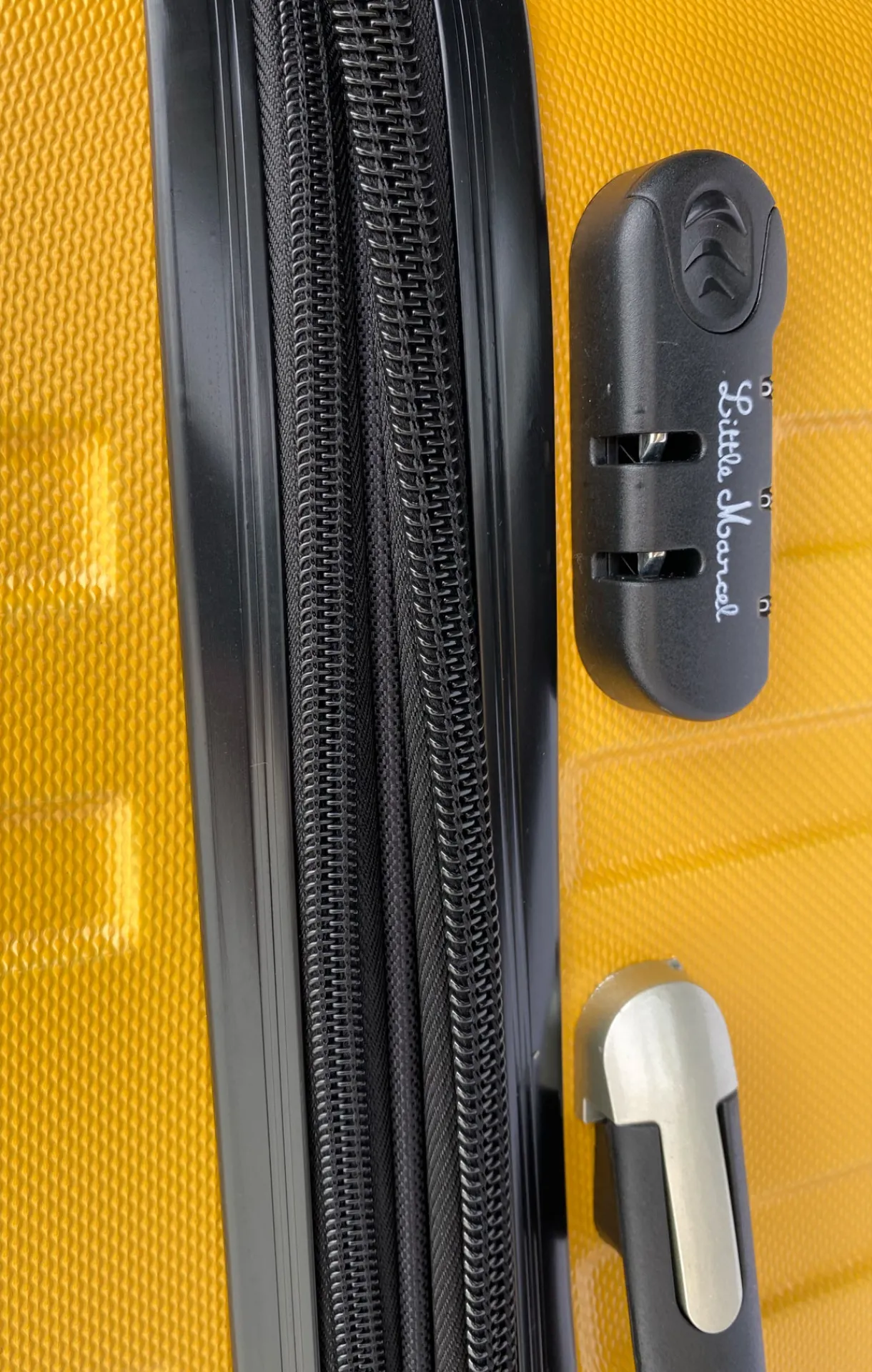 LITTLE MARCEL Valise Moyenne taille 65 cm Rigide ABS Jaune